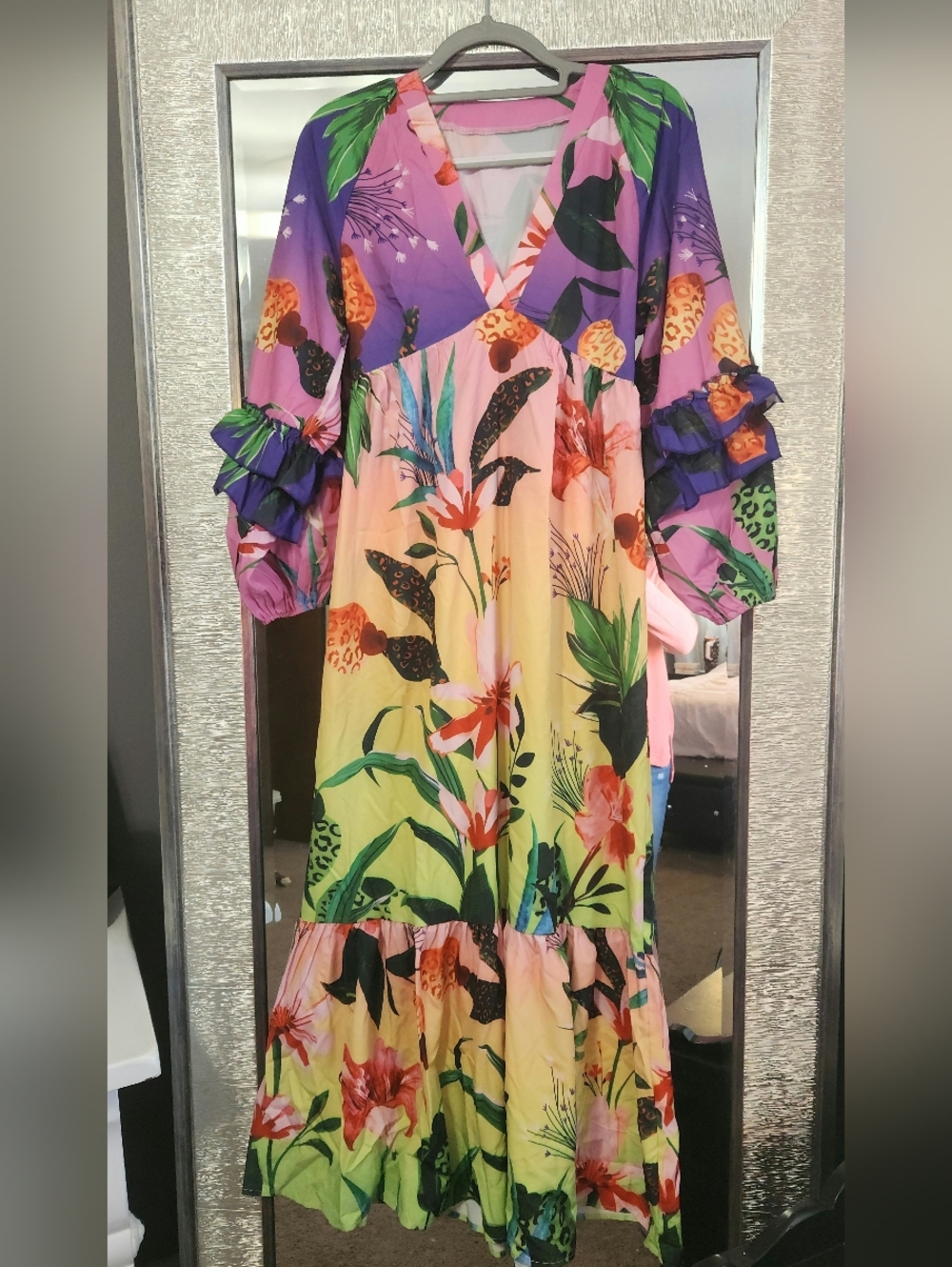 Floral Summer Maxi Dress - Multicolor